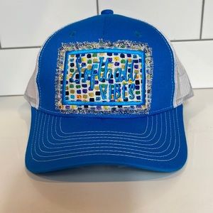 Custom trucker hat cap softball vibes